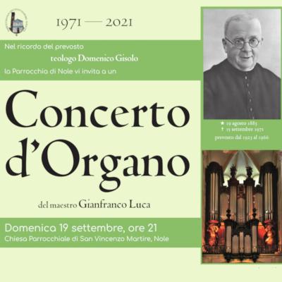 Concerto d’organo - 50° anniversario della morte di don Domenico Gisolo