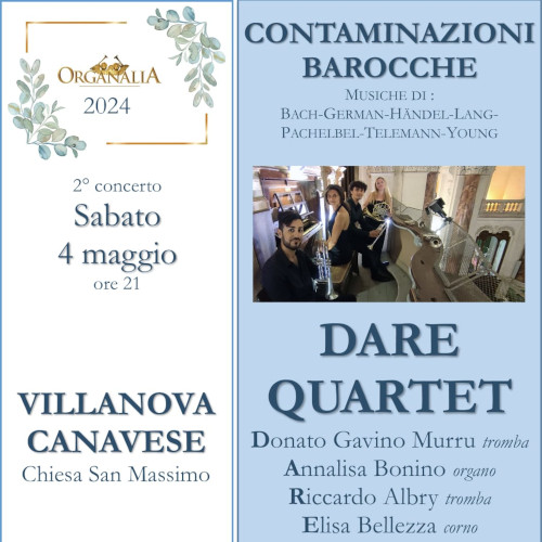 Concerto Organalia a Villanova (4 maggio 2024)