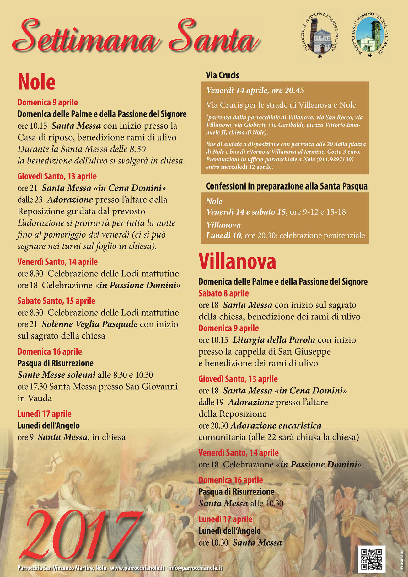 Programma della Settimana Santa