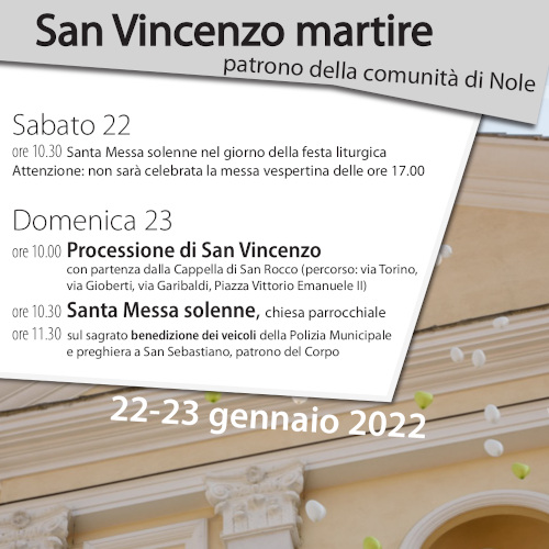 Festa patronale di San Vincenzo martire - 2022