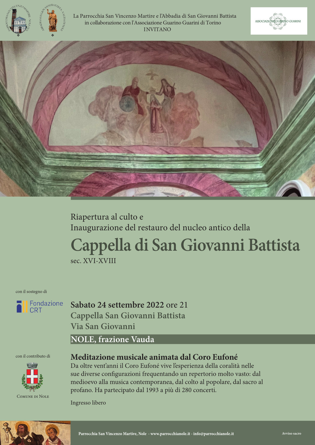 Riapertura e inaugurazione cappella di San Giovanni Battista