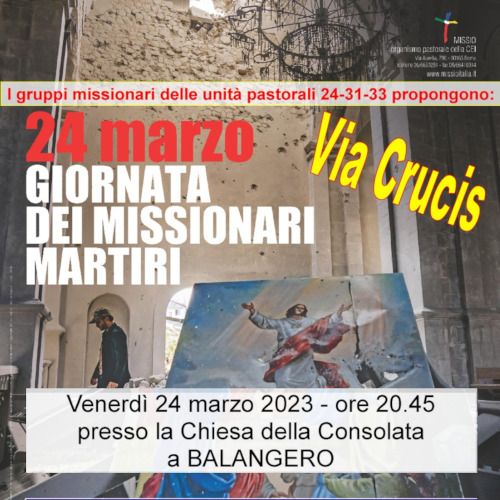 Via Crucis - Giornata dei Missionari Martiri 2023