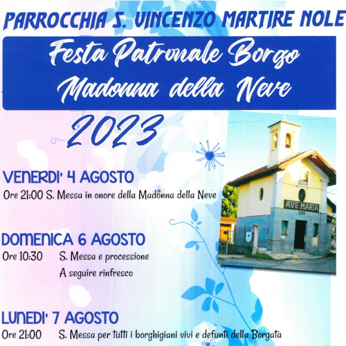 Festa di Madonna della Neve 2023