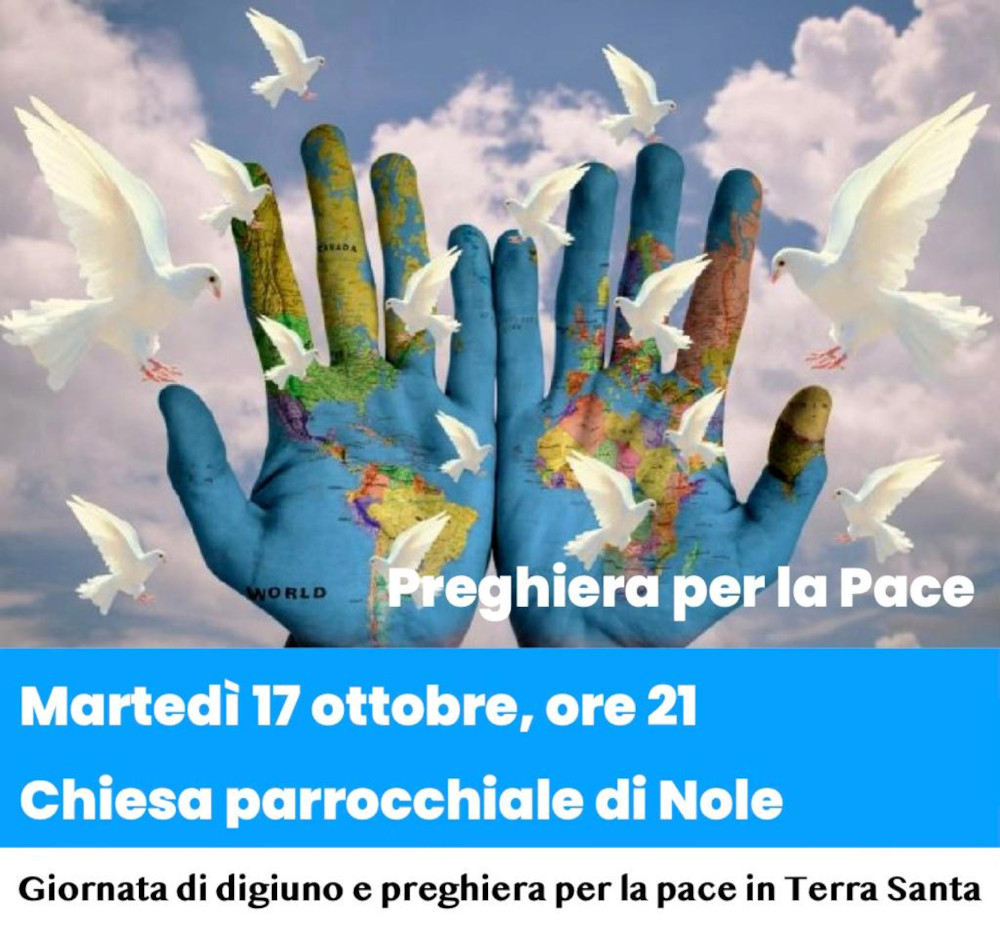 17 ottobre: Giornata di digiuno e preghiera per la pace in Terra Santa