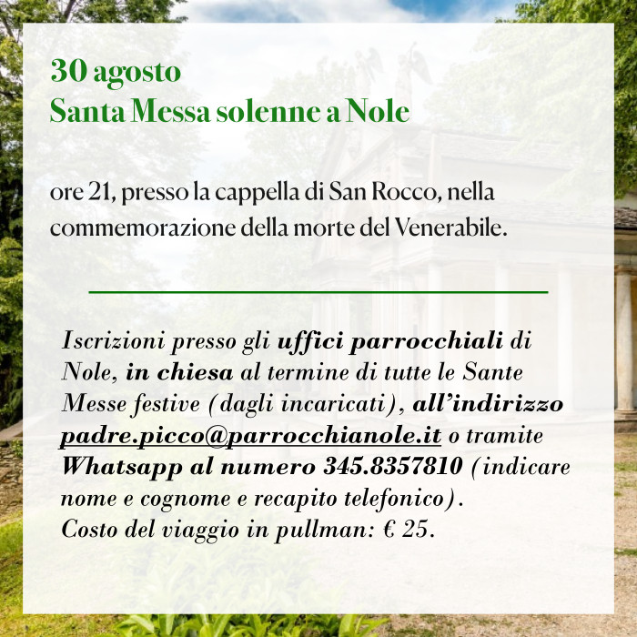 Pellegrinaggio a Gozzano e al Sacro Monte di Orta (25 agosto 2024)