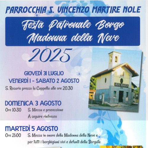 Festa di Madonna della Neve (2025)